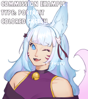 colored sketch portrait example